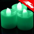 LED Tea Light Candles Green